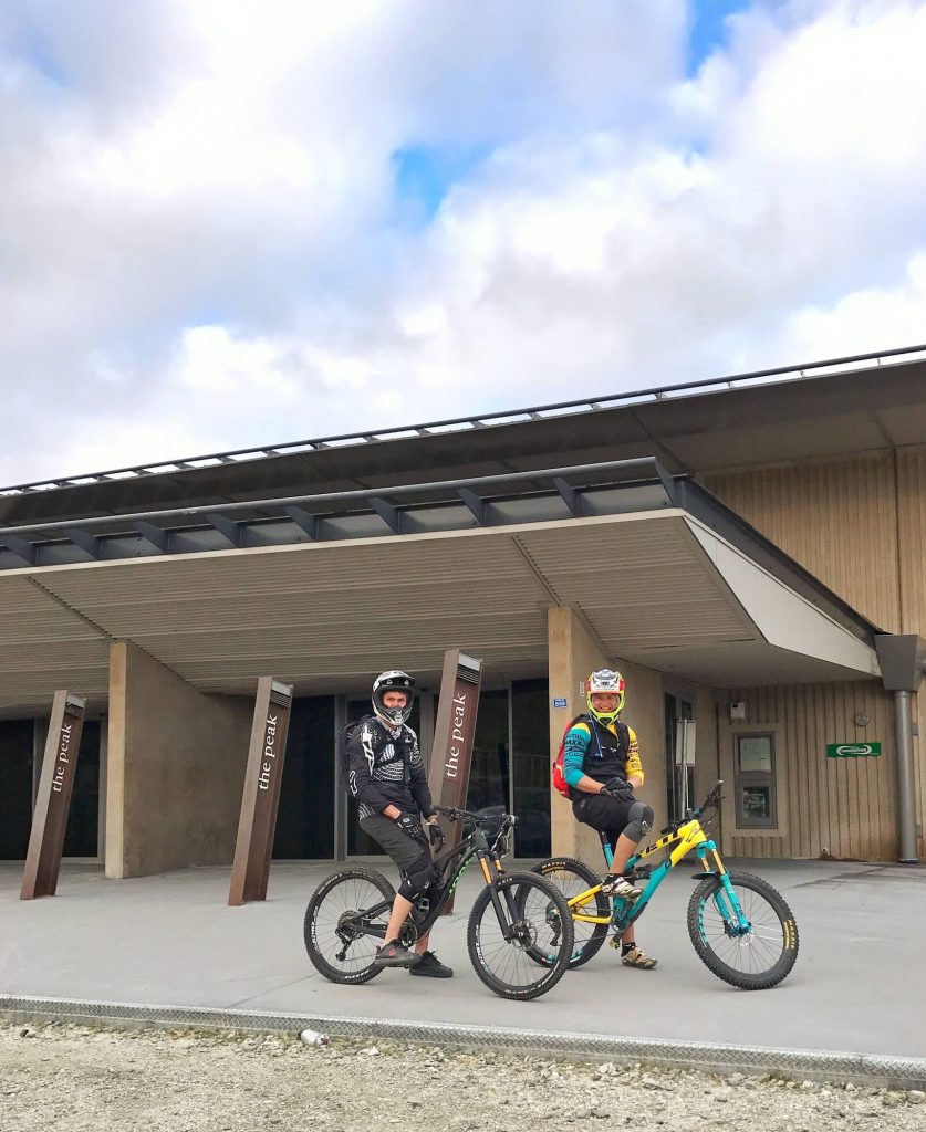 CORONET PEAK SKI RESORT DAY LODGE - BEGINNING OF MANY AWESOME TRAILS, INCLUDING CORONET PEAK XC COURSE, RUDE ROCK AND COROTOWN.