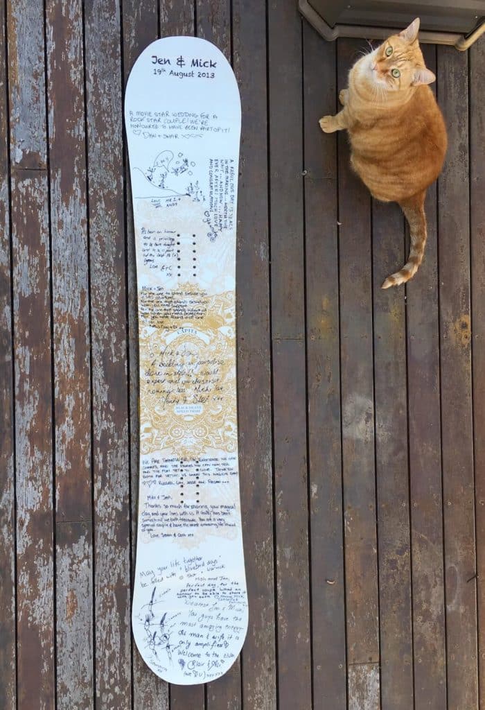 Wedding Snowboard Card