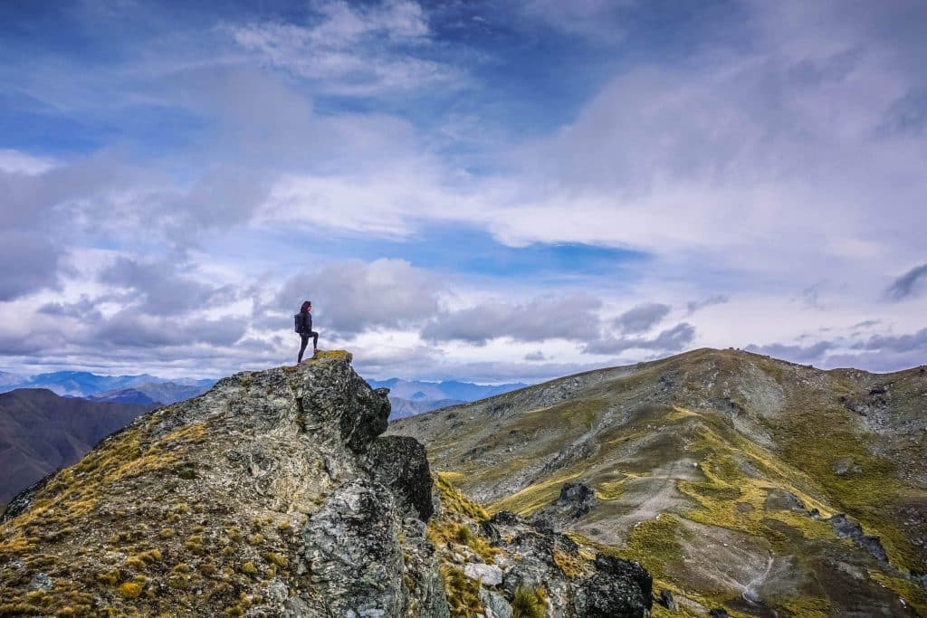JEN TAKING IN THE AMAZING LANDSCAPE