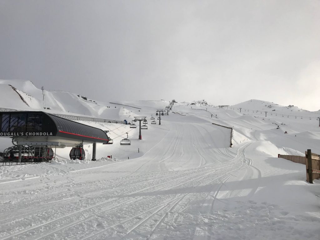 FOOTROT FLATS DIRECTLY AHEAD, WITH THE CHONDOLA TO THE LEFT.