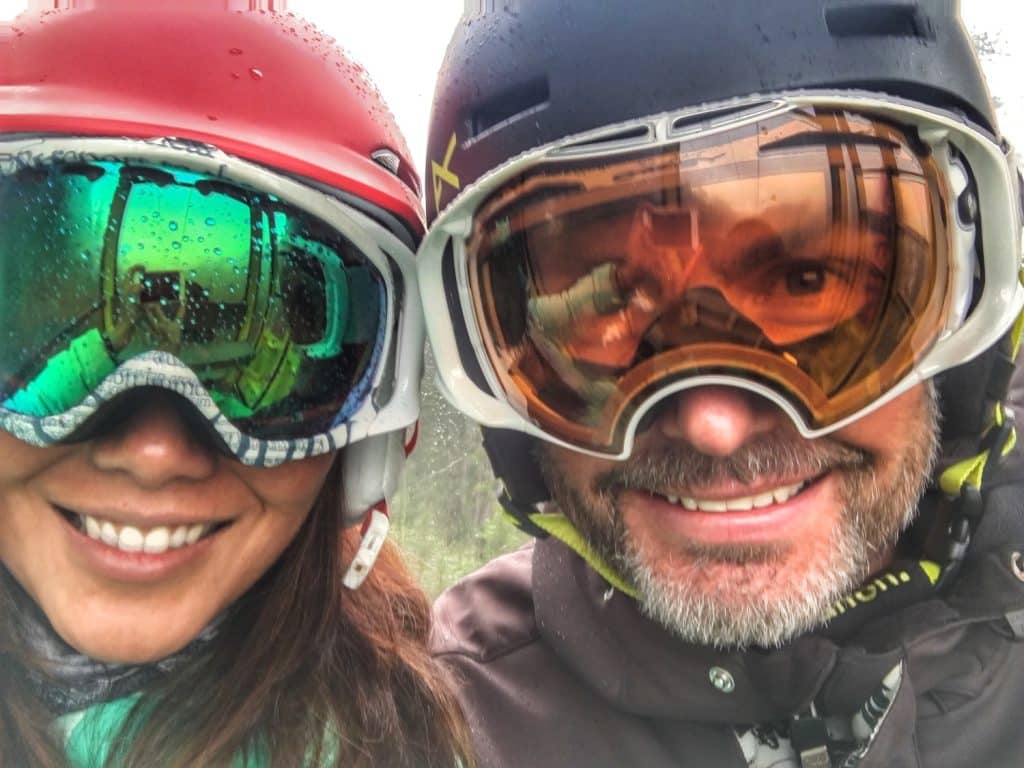 I convinced Jen to get a red helmet!