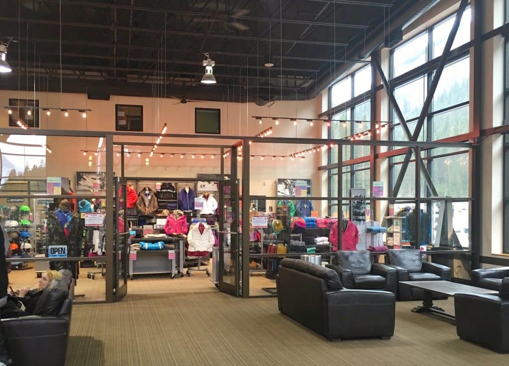 The new retail area at Creekside Lodge