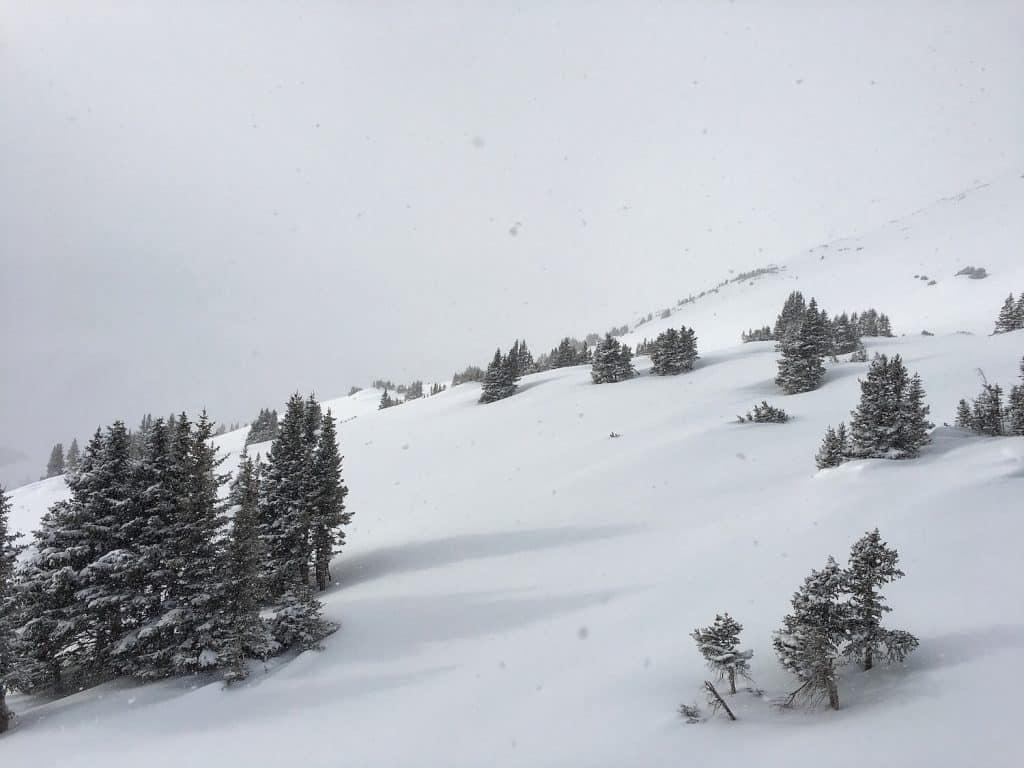 mountain covered in snow