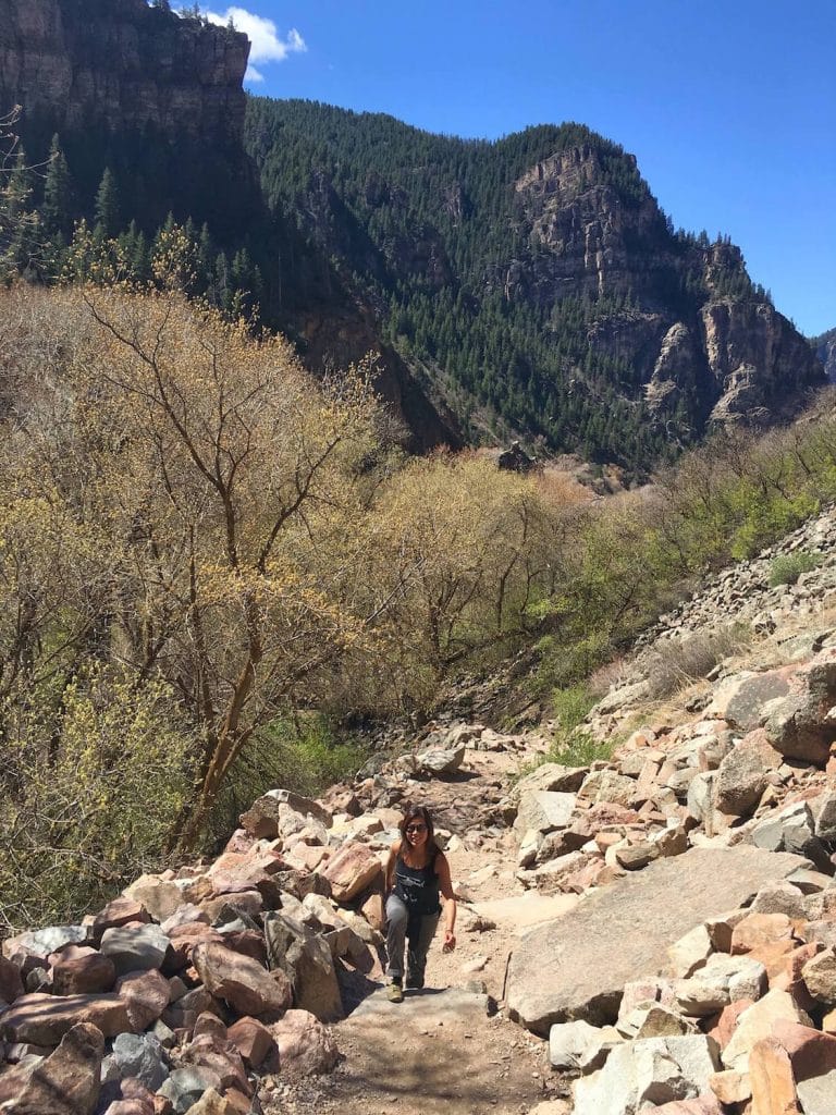 THIS IS WHAT MOST OF THE HIKE LOOKS LIKE ON THE HANGING LAKE TRAIL