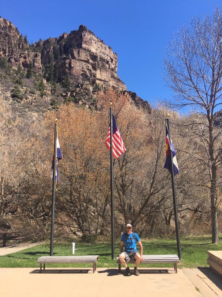 BASE AREA AT HANGING LAKE BEFORE THE TRAILHEAD