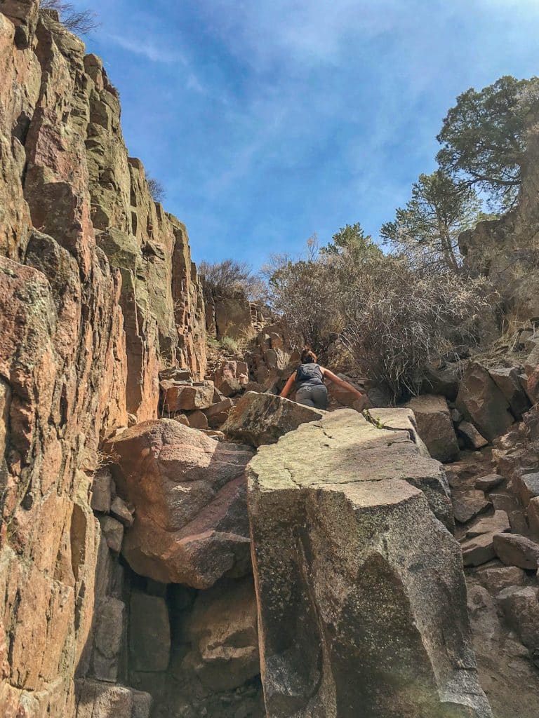 AND JUST FOR A DIFFERENT VIEW POINT, THIS IS THE CLIMB BACK UP.