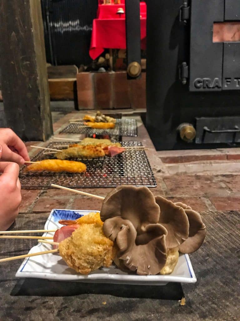 JAPANESE SKEWERS COOKED ON HOT COALS