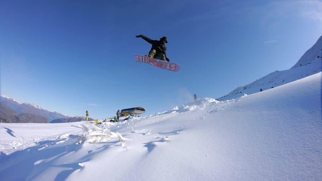 PRE SEASON SNOW AT CORONET IN 2015 - JAMES AND HIS BUDDIES BUILT A SMALL JUMP JUST ABOVE BIG EASY. KEPT THEM ENTERTAINED FOR A DAY!